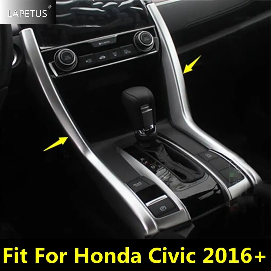 

Central Control Shift Gear Box Molding Strip Decor Cover Trim For Honda Civic 2016 - 2020 Matte / Carbon Fiber Car Accessories