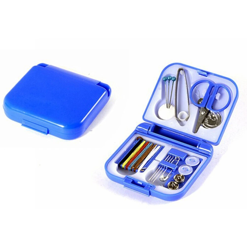 Premium Portable Sewing Kit Mini Travel Box Tools Diy Home Essentials Organizer Compact Emergency Fix Accessories For Car