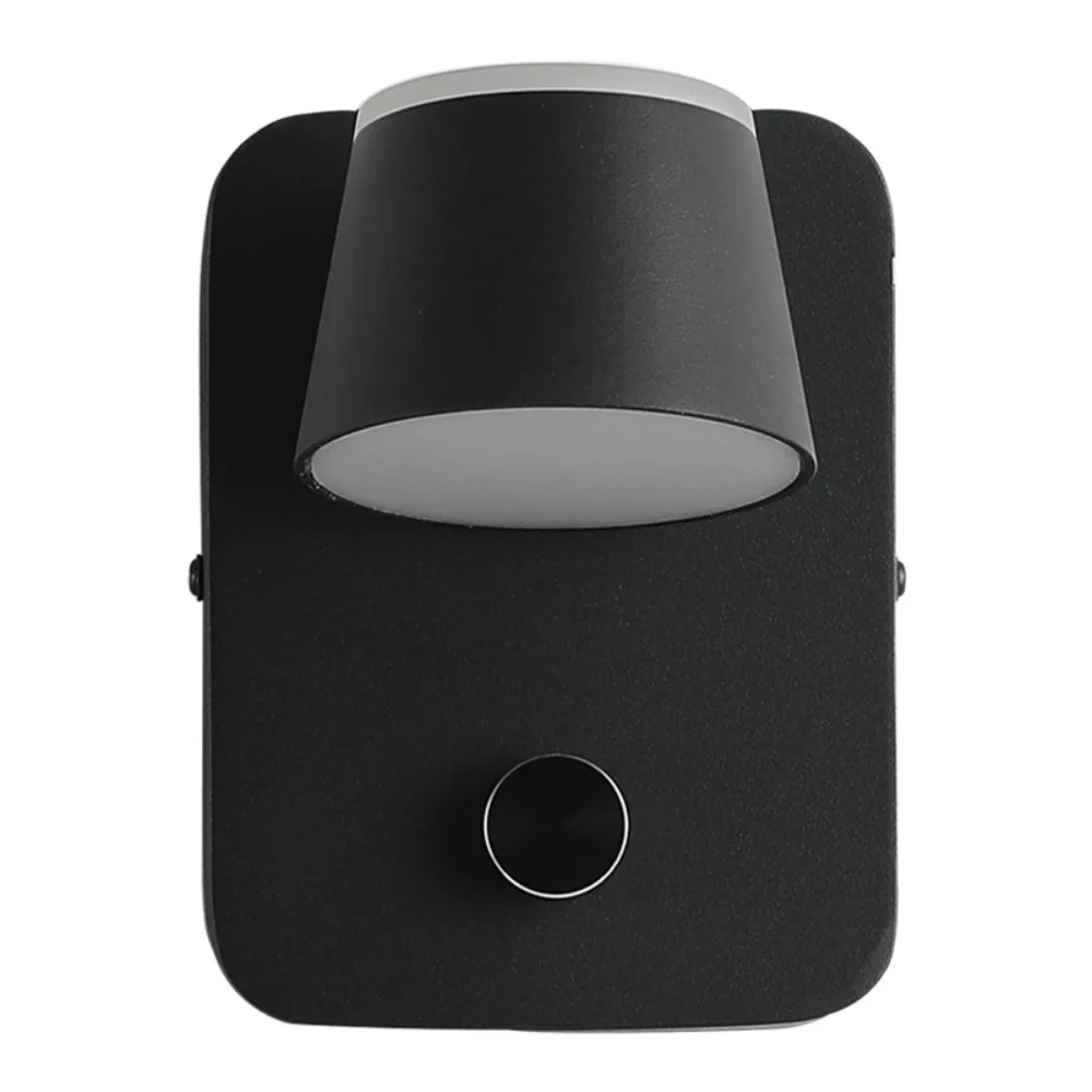 

Трансграничная поставка светодиодных настенных светильников, прикроватных светильников для спальни с ручными переключателями, вращающихся светящихся ламп вверх и вниз.