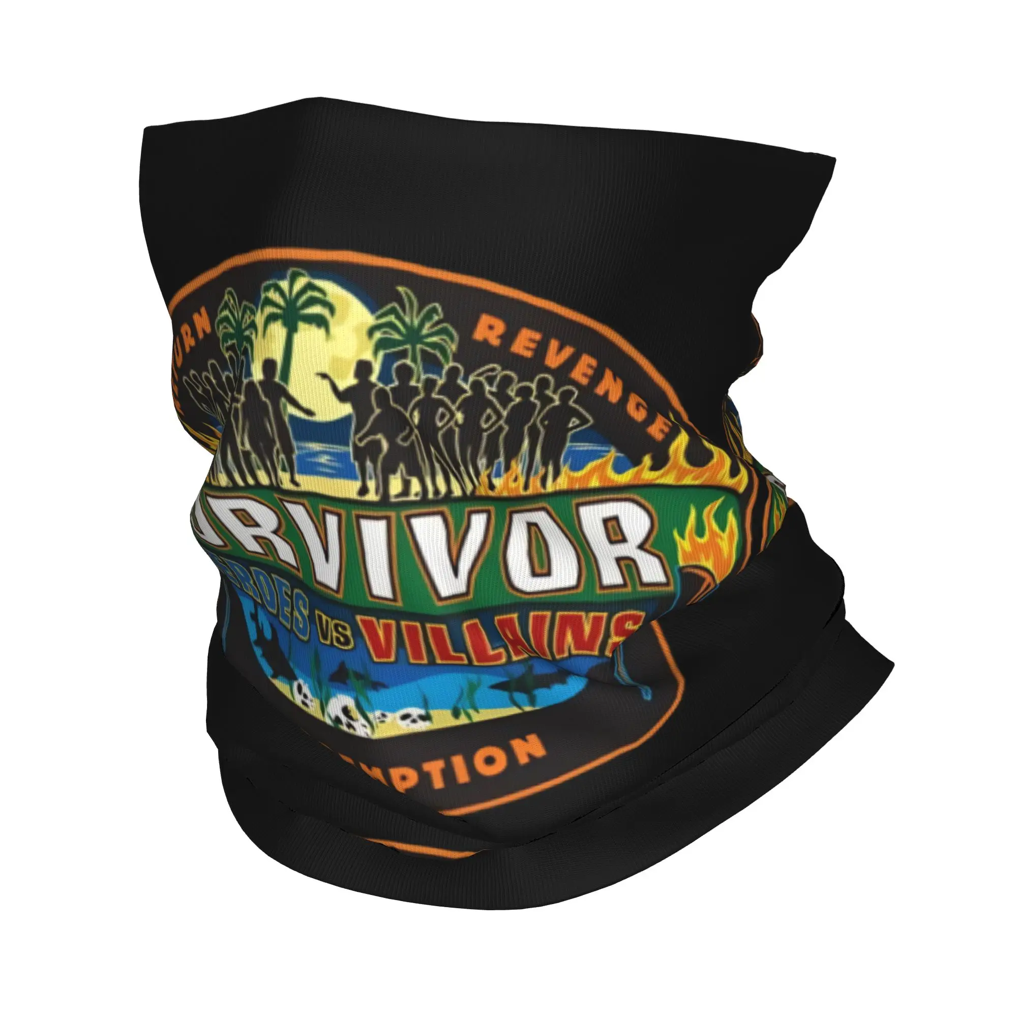 

Бандана-шарф для шеи по мотивам шоу «Выжившие»: герои против злодеев, теплый головной убор для бега, унисекс, для взрослых, зимний