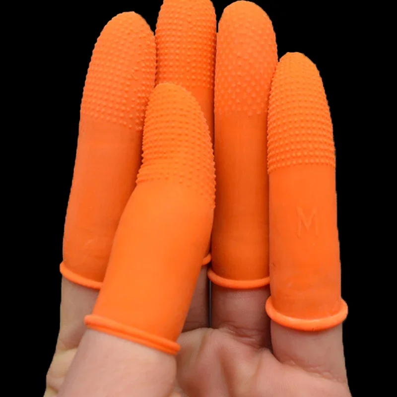 S/M/L Disposable Finger Cover Anti-static Fingertips Protector Gloves Rubber Home Non-slip Cleaning Tools Industry Finges Cots