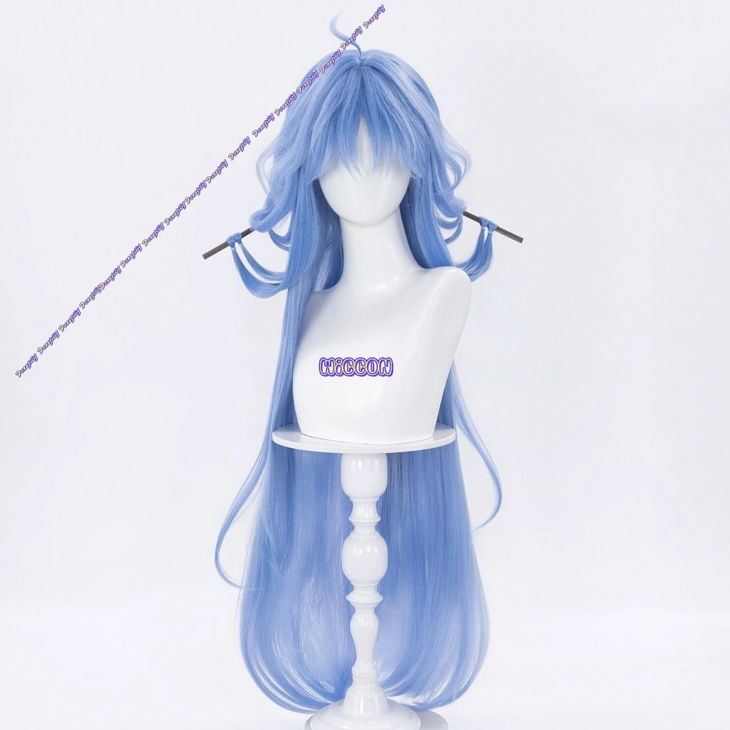 Game Wuthering Waves Qingxiao - огляд і ціна Anime Cosplay Blue Hair