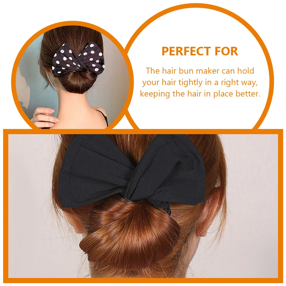 

6Pcs Bun Maker for Hair Women Elegant Lazy Curler Hair Styling Tool Buns Shaper Accessories for Daily Party Yoga Running