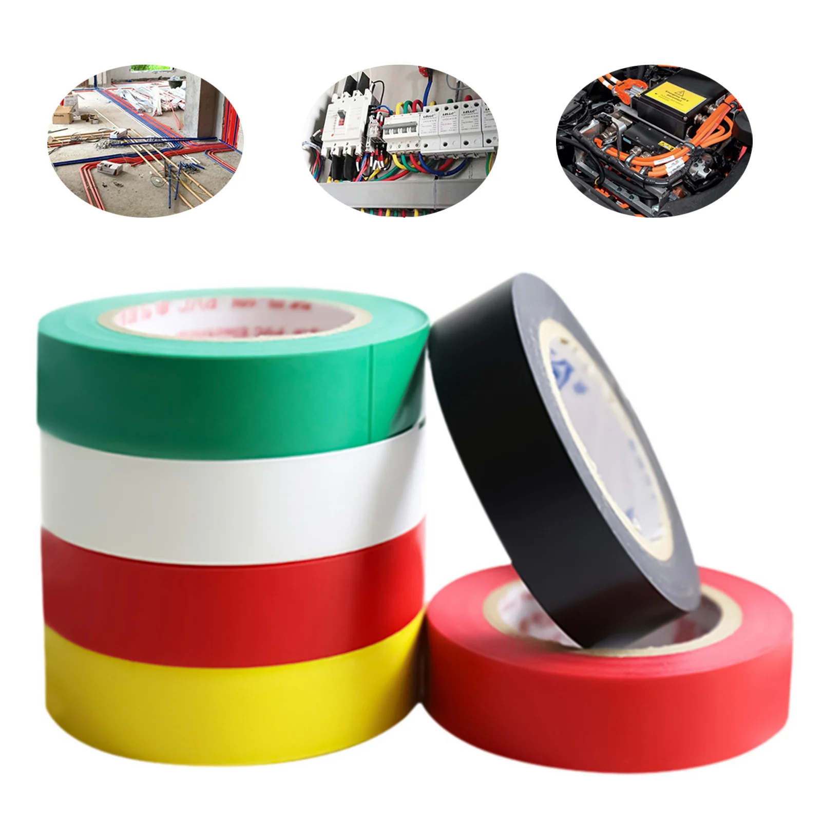 

Multicolor Electrical Tape Industrial Grade PVC Electrical Insulating Tape Suitable for Indoor Outdoor