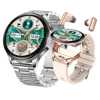 T98 Smart Watch TWS 2-in-1 Bluetooth Earphones Health Exercise Monitoring Headset Smartwatch Build-in Wireless Earbuds