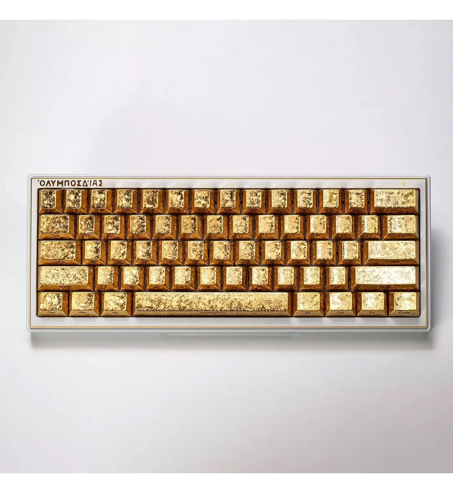 Frost keycap Xuanjing ice flower side engraving metal texture custom light transmission ice crystal wooting60 original height