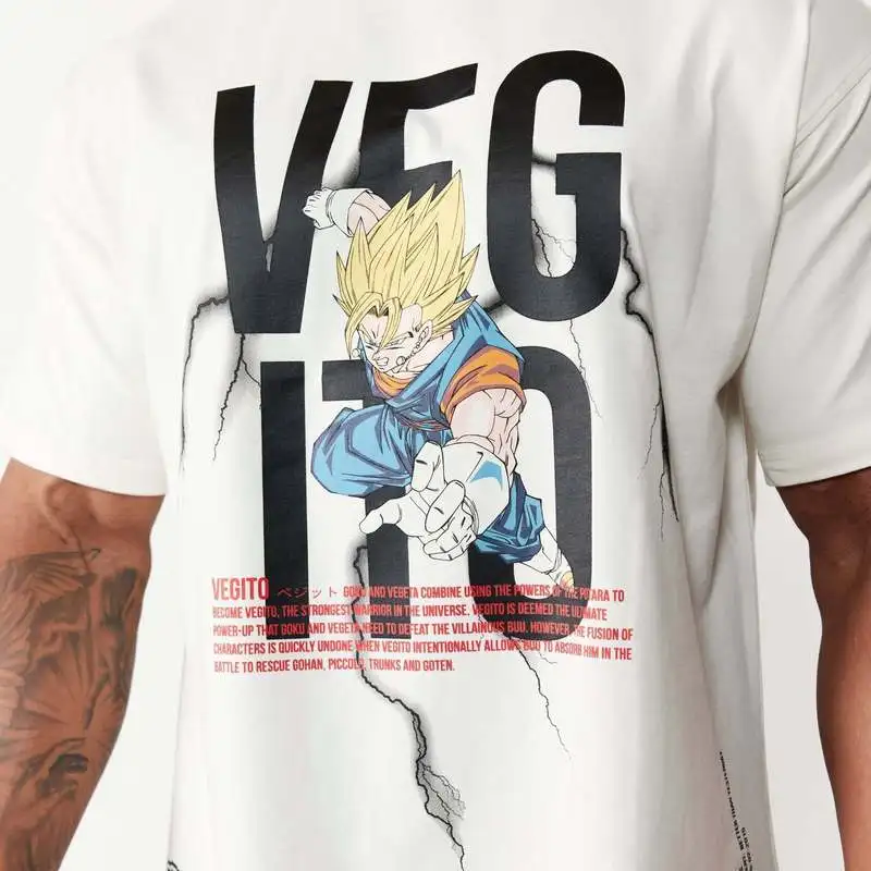 

2024 New Summer Dragon Ball Z Short-Sleeved Goku Loose T-Shirt Plus Size Casual Fashion Shirt Men Women Clothing Boys Girls Gift