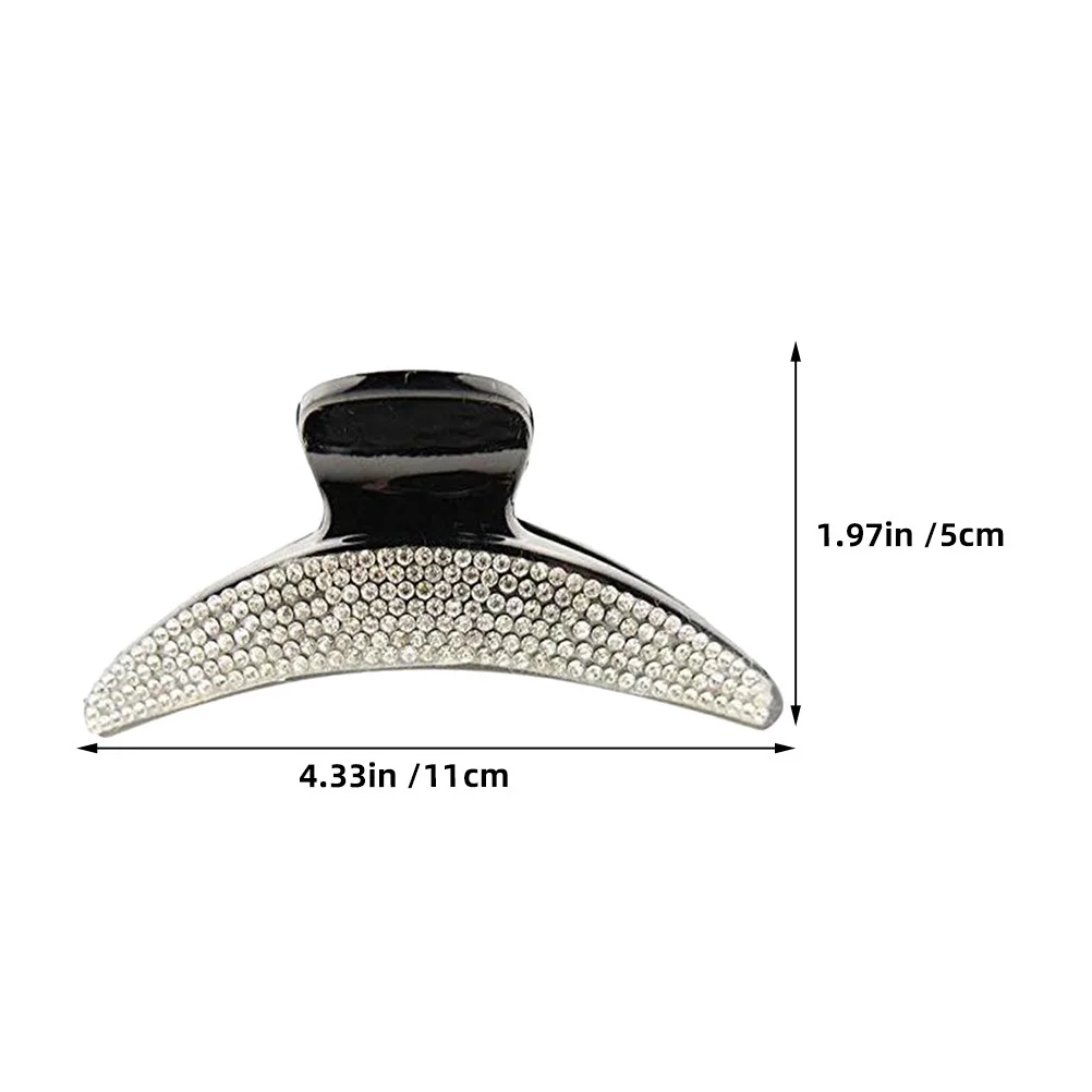 

Rhinestone Vintage Hair Claw Clips Large Women Lightweight Durable Resin Sturdy Hairgrips For Thick Hair Face Cleaning