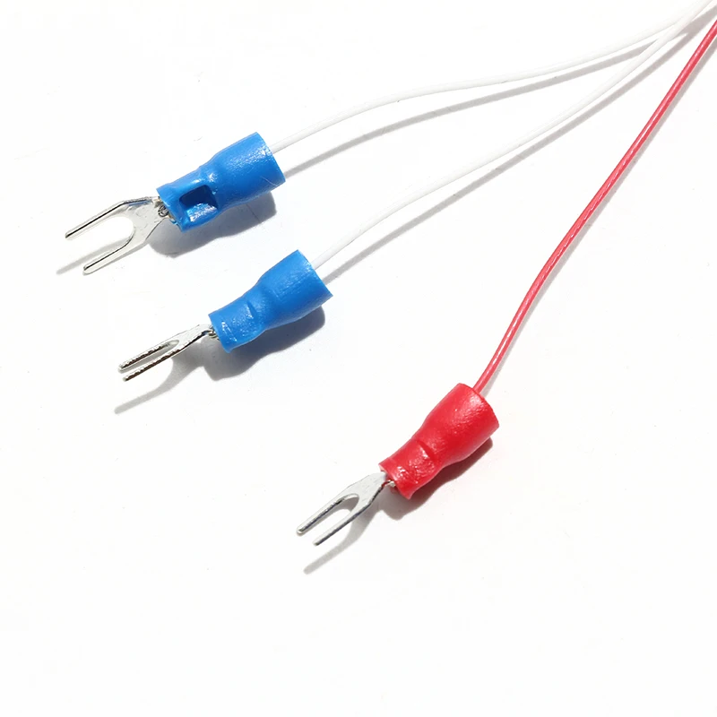 1 peça pt1000 termopar sensor de temperatura à prova d'água três cabos cabo de proteção de fio de silicone resistente ao calor