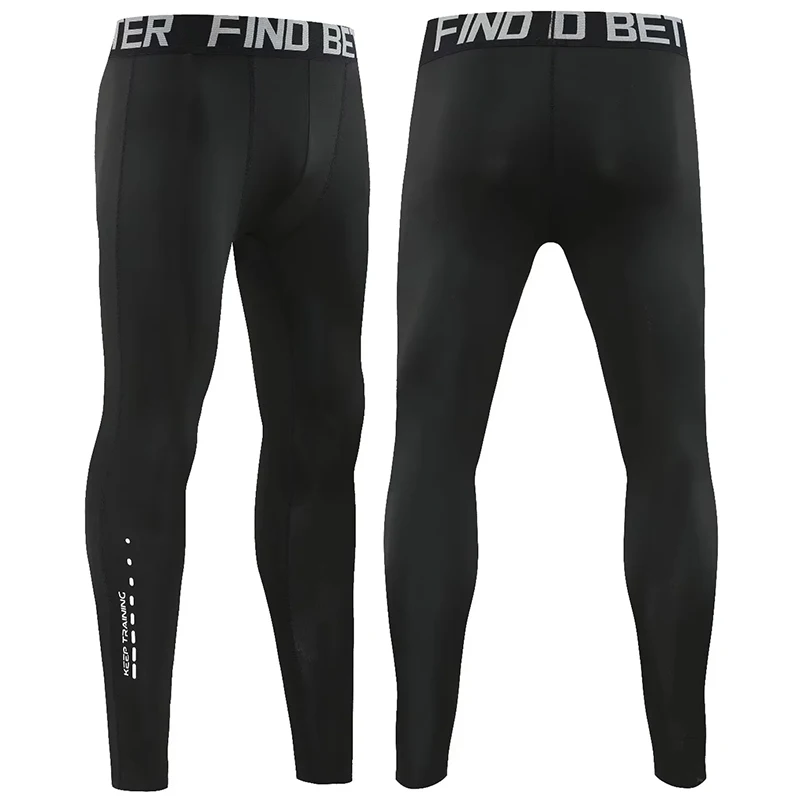 سراويل ضيقة لكرة القدم وكرة السلة للرجال، تدريب عالي المرونة، اللياقة البدنية الرياضية، سراويل ضيقة للجري، سريعة الجفاف، قابلة للتنفس #2