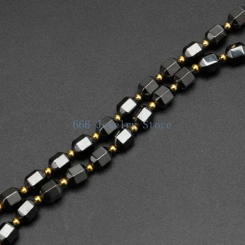 F2TD Black Hematite Necklace Healing Therapy Necklace Pain Relief for Neck