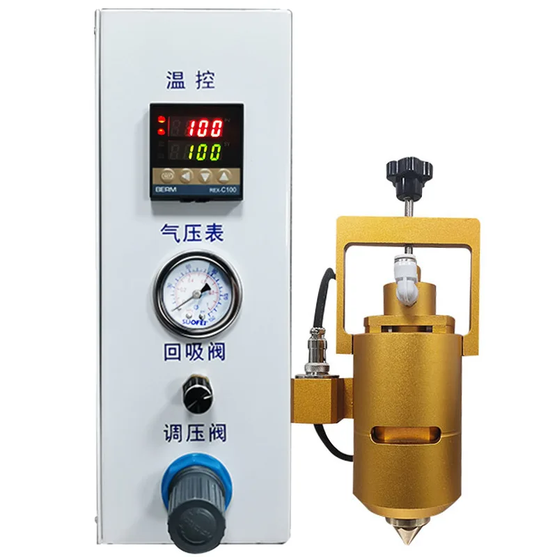 Automatic hot melt glue valve pur dispensing machine 30CC heating head temperature control heater device