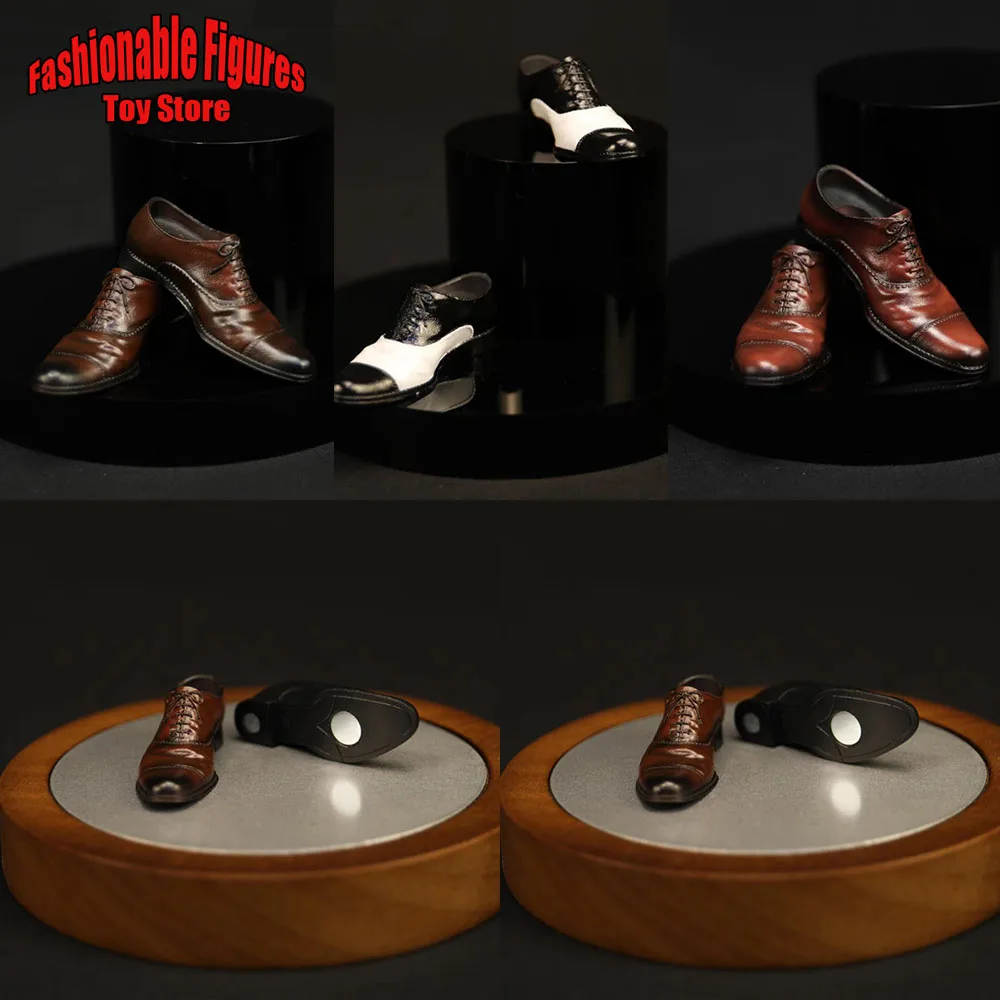 

PTMODEL PTA-1002 1/6, мужские кожаные туфли солдата, винтажные деловые однотонные туфли с острым носком для джентльменов, деловая формальная обувь для экшн-фигурки 12 дюймов