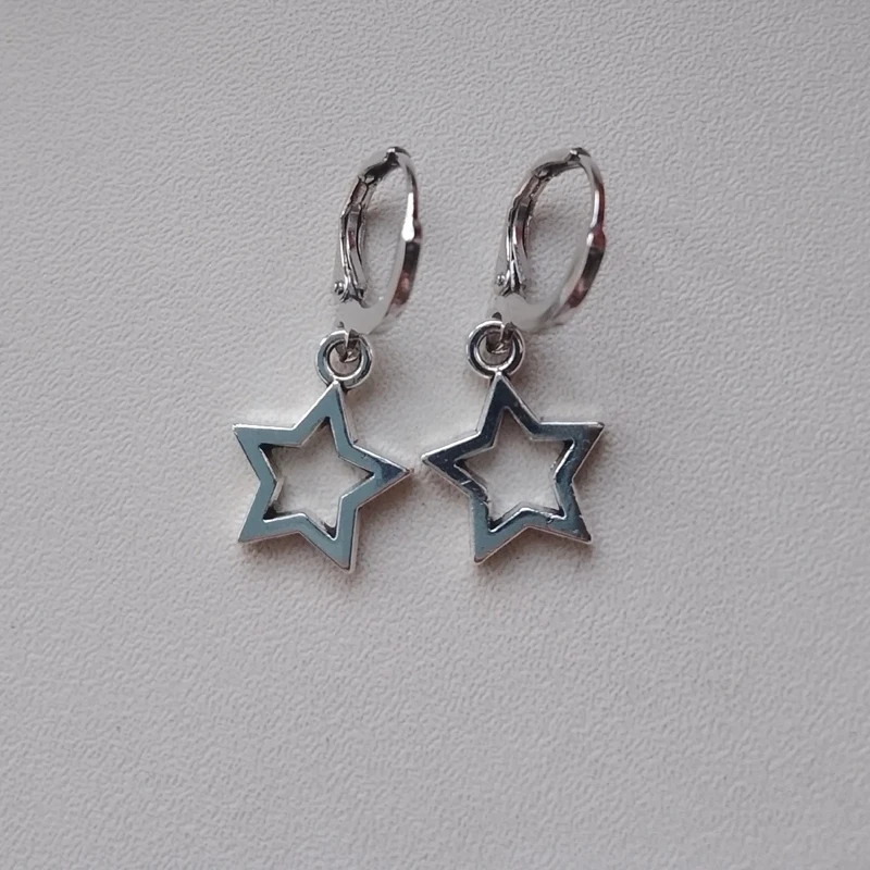 New Creative Star Earrings Fashion Tremella Earrings Gifts for Women Gift Holiday Jewelry Cute Mini Little Star Earrings 15*12mm