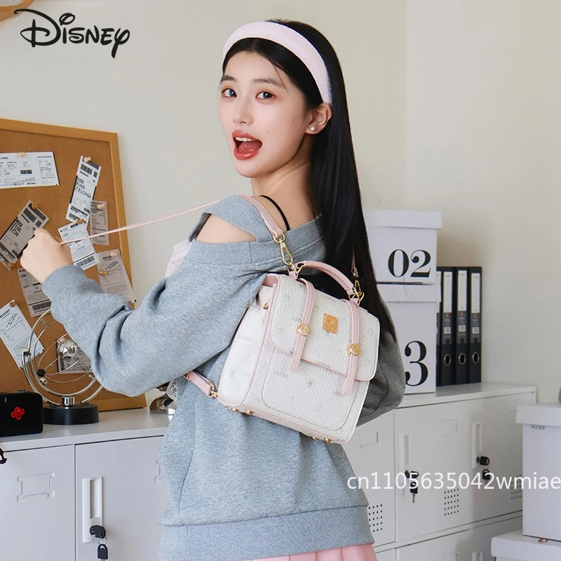 Disney Winnie The Poodle Neuer Damen-Rucksack, modischer, hochwertiger Rucksack im College-Stil, einfarbig, vielseitiger Mädchen-Rucksack
