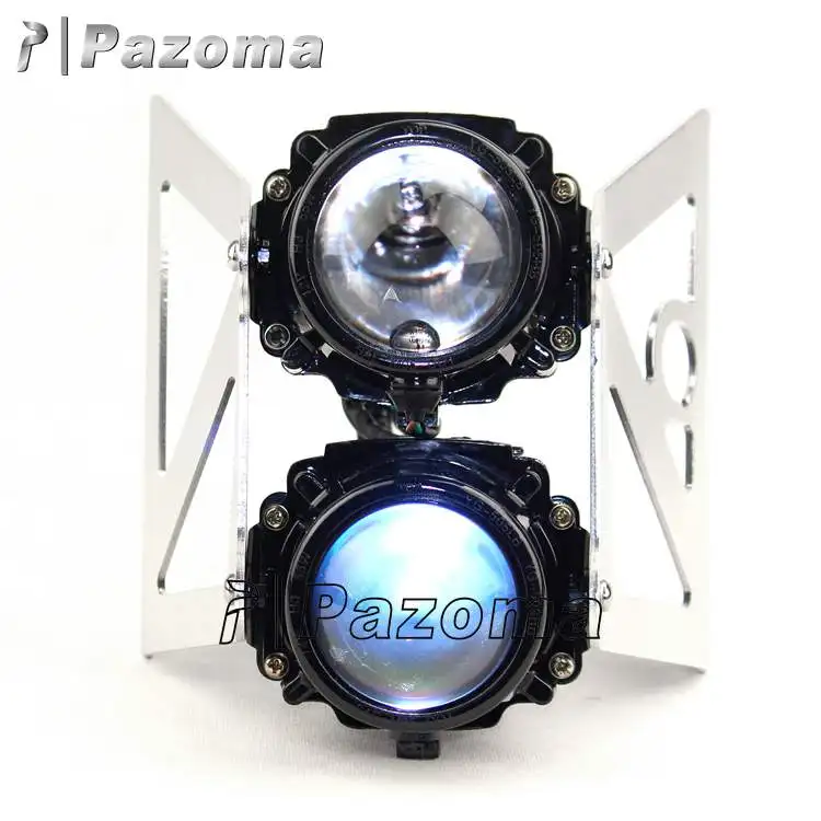 Motorcycle Twin Front Lights for Naked Class Bike Projector Headlights Motorcycle Front Light