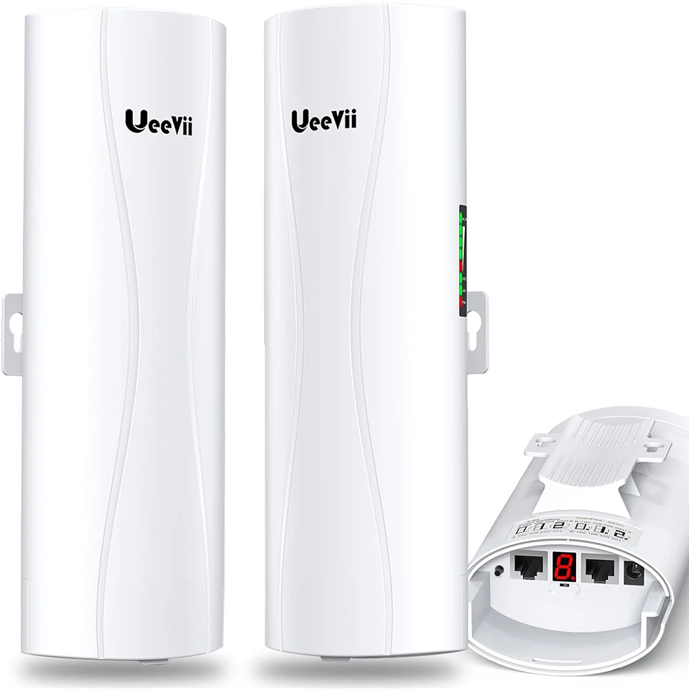 UeeVii CPE688 Gigabit Wireless Bridge 5.8GHz 5KM Long Range Extender 1000Mbps WiFi Bridge 14dBi Point to Point Outdoor CPE