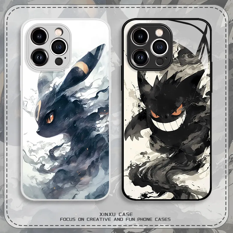 Pokémon anime peripherals Pikachu Gengar suitable for iPhone 17 16 15 14 13 12 11 Pro Max mobile phone case