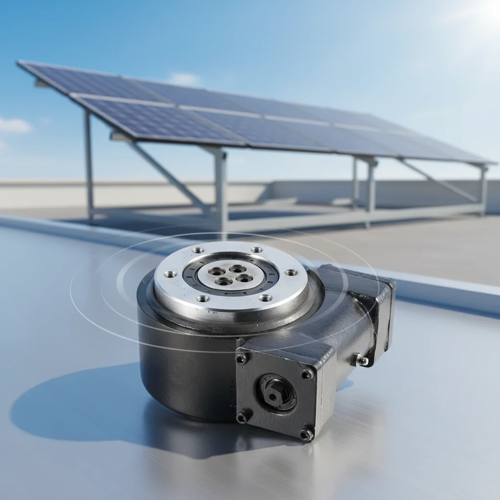 Small Slewing Drive 3 Inch Single Axis Enclosed Housing Worm Gear 24V DC Motor For Solar Tracker