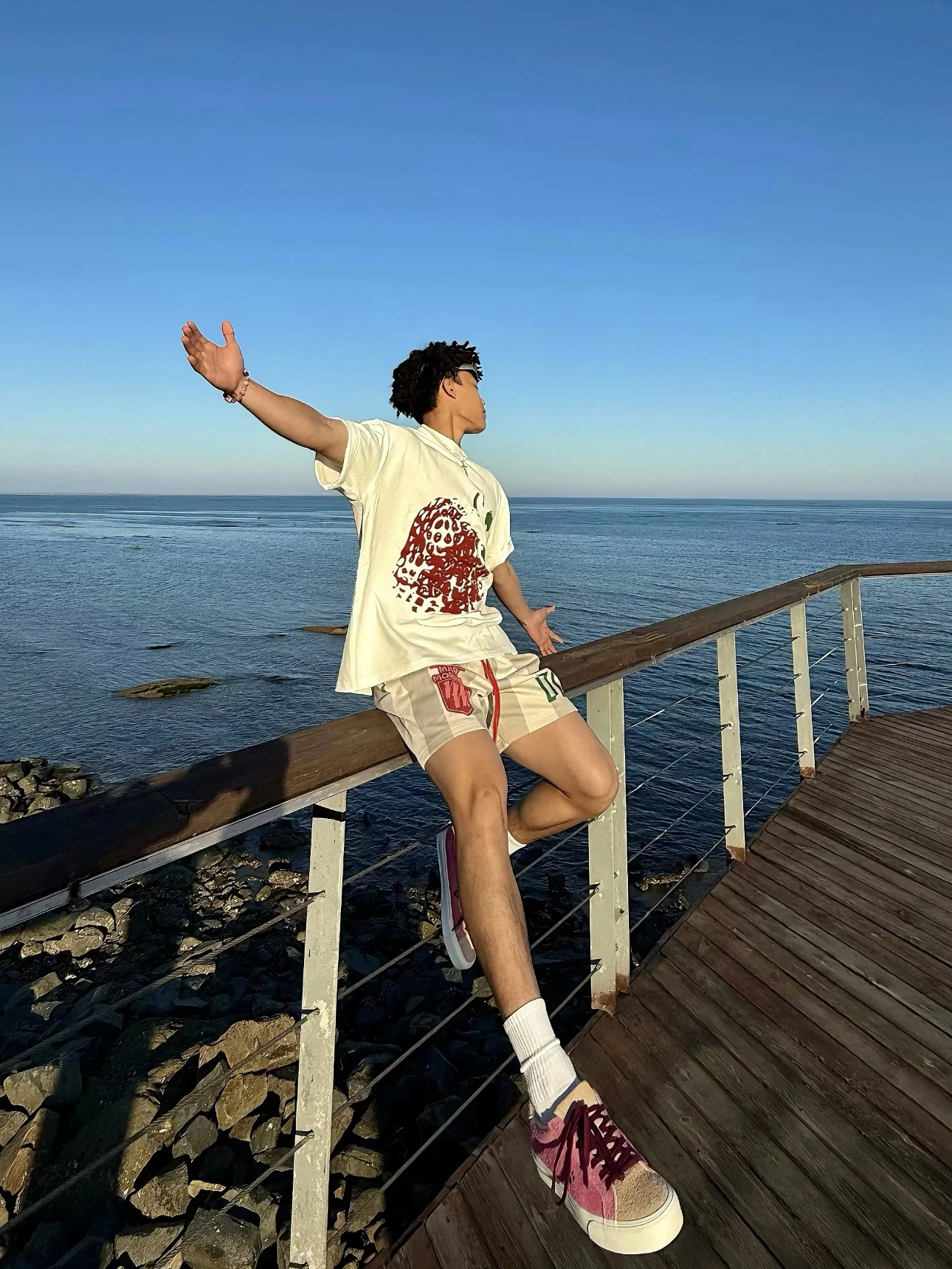 

American Sle Summer Color Blo Sports orts Мужские свободные брюки для баскетбола ниже колена Повседневные тонкие хлопковые orts