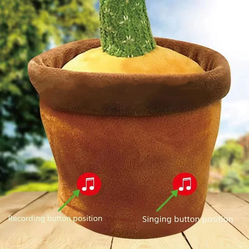 Dancing Cactus Toys Imitate talking 120 Songs Wriggle Dancing Sing Toy Talk Plushie Stuffed Toys for Baby Adult Christmas Gifts