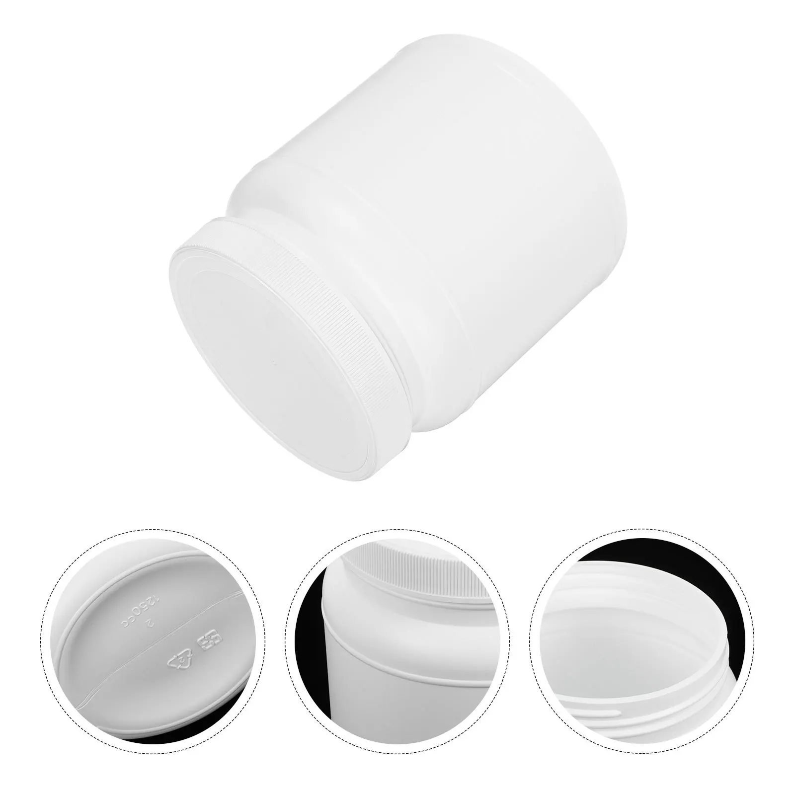 

Plastic Jar Large Capacity Airtight Lid Powder Storage Container For Milk Coffee Protein Tea Food Condiment Sealed Wide