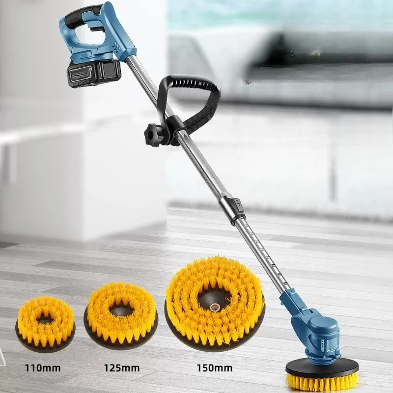 Electric cleaning brush Handheld floor tile wall multi-function electric cleaning brush Automatic rotation