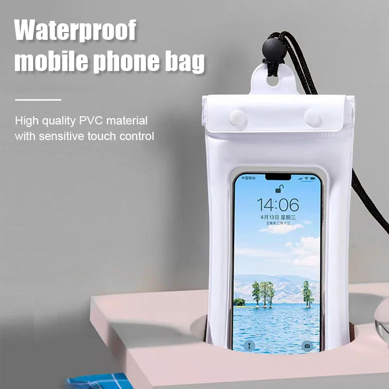 أكياس سباحة عائمة حافظة مقاومة للماء حقيبة مضادة للماء لهاتف أيفون 15 14 13 12 11 Pro Max xiومي 14 13 S24 Ultra جراب هاتف