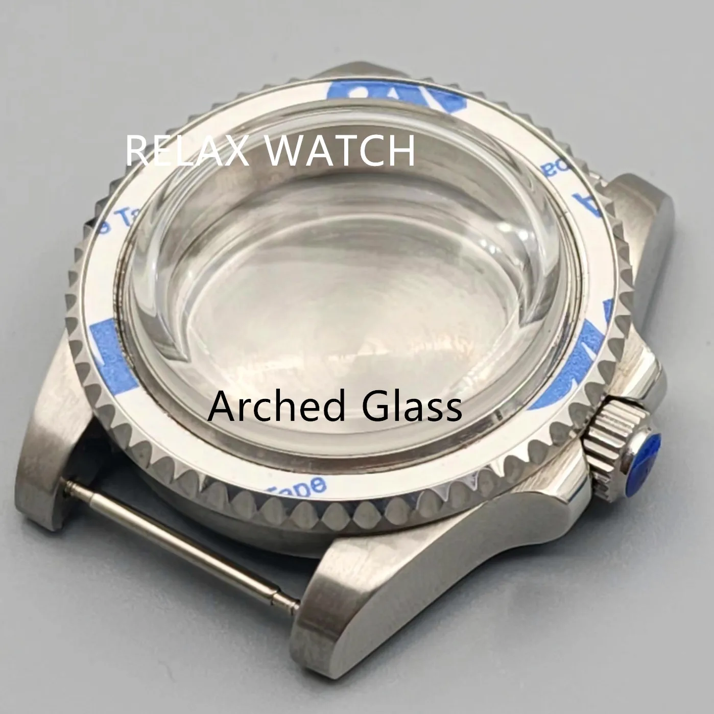 40mm Arched Glass Stainless Steel Watch Case Fits Japanese NH35 NH36 MIYOTA8215 ETA2824 2836 Automatic Movement