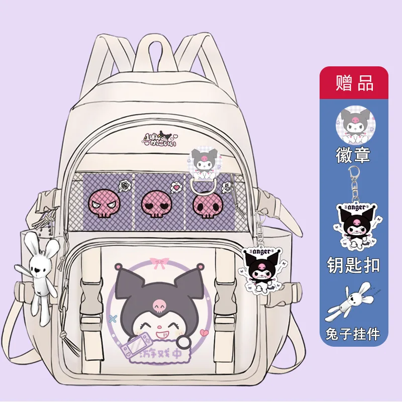 

Sanrio New Clow M Student Schoolbag Large Capacity Casual and Lightweight Shoulder Pad Waterproof Stain-Resistant Backpack