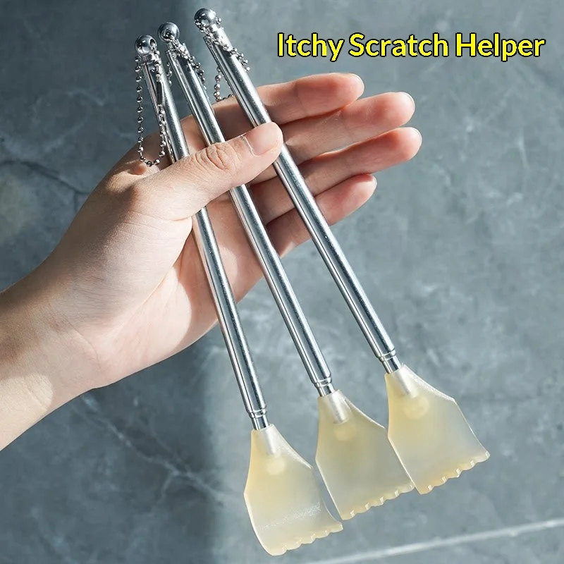 1/3PCS Portable Telescopic Back Scratcher Extendable Itch‑Relief Body Scratching Tool Hand Massage Relax Accessory