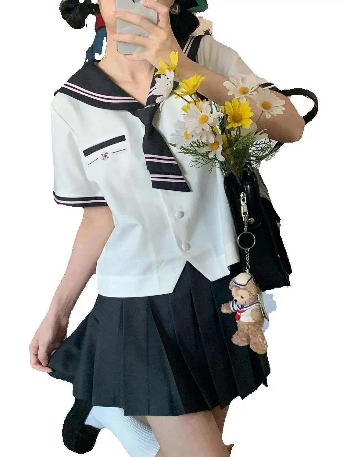 Japan Genuine Jk Uniform Soft Girl Sailor Suit College Style Suit Basic Student School Uniform 2025 New