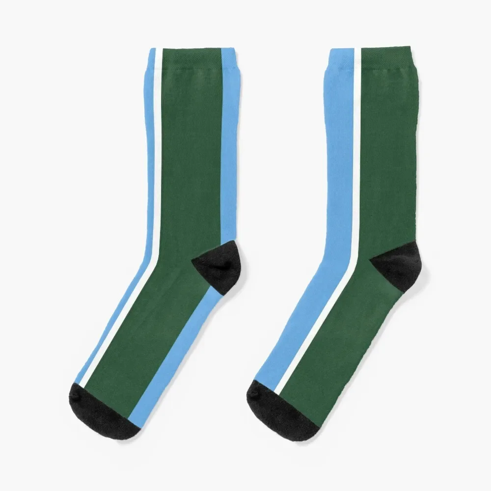 

Green Wave Repp Tie Socks Soccer golf Boy Socks Women's