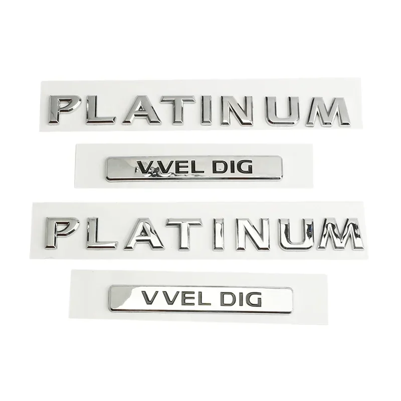 

Автомобильный PLATINUM VVEL DIG багажник с буквами логотипа, эмблема, наклейки, наклейки для Nissan Patrol Y60 Y62 Y61, аксессуары для стайлинга