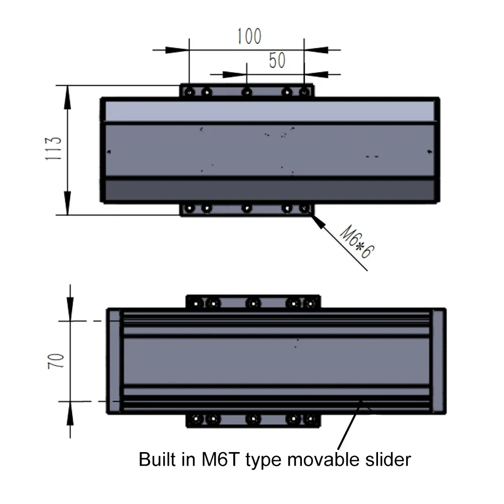 Mesa Deslizante lineal totalmente cerrada, tornillo de bola a prueba de polvo de 90mm, etapa lineal de 70KG SFU1605 SFU1610, volante, eje XYZ para enrutador CNC
