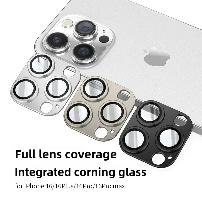

Suitable for Apple 16 pro max Eagle Eye integrated film, frosted 16 armor lens film, metal glass all inclusive lens film