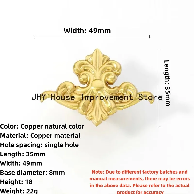 Nordic Solid Brass Creative Animal Drawer Handles Simple Light Luxury Kitchen Furniture Handle Vintage Gold Knob Hardware