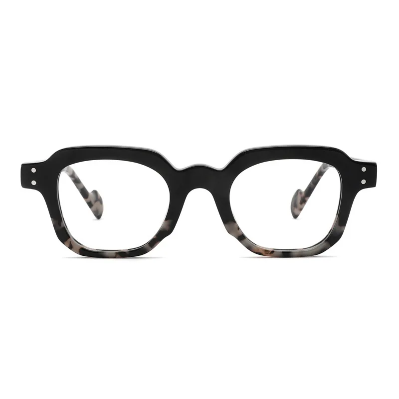 

Thicked Acetate Irregular Fashion Spelling Glasses Multi -color Stitching Personality Multilateral Trend Optical Eyeglasses