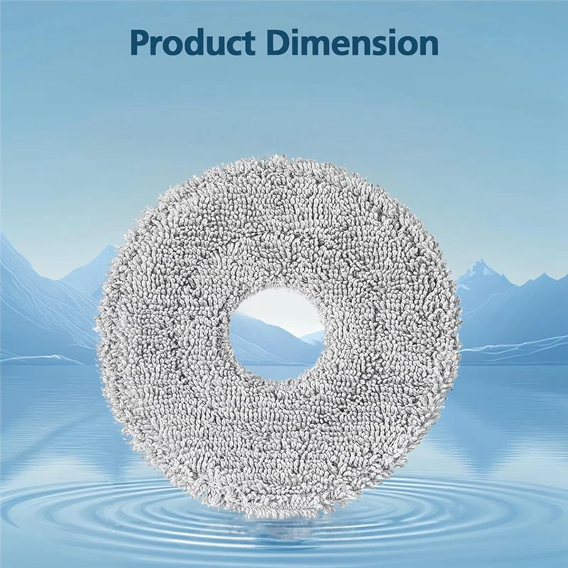 DHIPP-Multi-Pack Mop Pads For Dreame L40, L10S, X40, L20 Series Ultra Robot Vacuums - Heat Resistance Feature