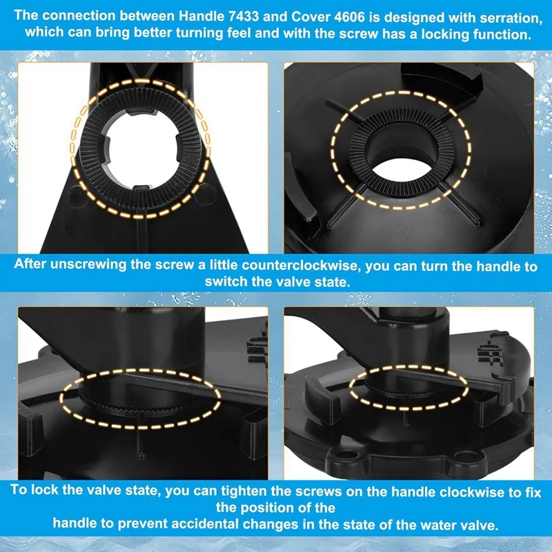 4720 전환기 밸브 키트, Zodiac Jandy Neverlube 2 및 3 포트 밸브, 회색 밸브 2 및 3 포트, 90 ° 밸브 교체