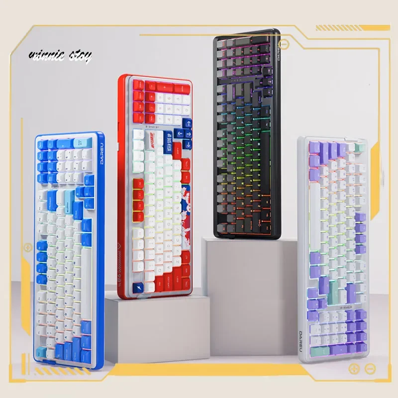 

Dareu A98 Mechanical Keyboard 97key Customization Hot Swap 2.4g wireless Gaming Keyboard Rgb Backlight Office keyboard boy gift