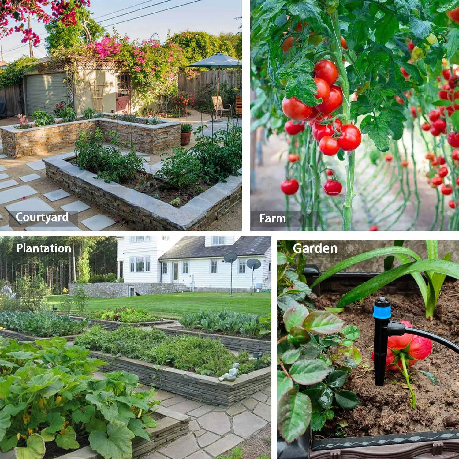 Kit sistema di irrigazione a goccia 2025 con tubo flessibile timer acqua spruzzatore per fontana, sistema di irrigazione automatico per tubo da giardino prato patio