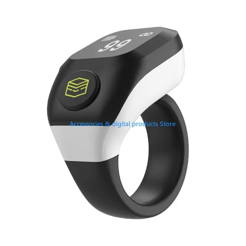 77JD Electronic Tasbeeh Counter Bluetooth-compatible Enabled Digital Rings With Adjustable Size And Multiple Color Option