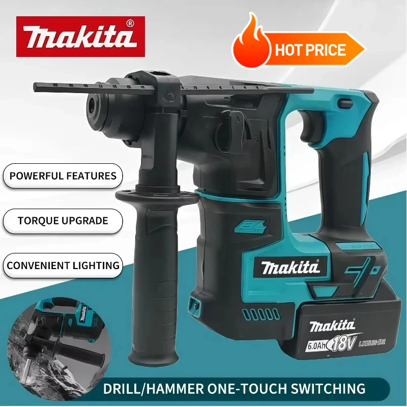 

Makita Brushless Electric Hammer for 18V 20V Lithium Battery Cordless Hammer Wireless Drills Power Tools（only tool）