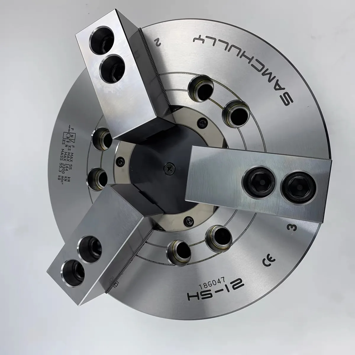 Chuck Vending Power Chucks Korea Samchully Rotary Hydraulic Lathe Top Slide Three Jaw Chuck 3 of Them Steel HS Series