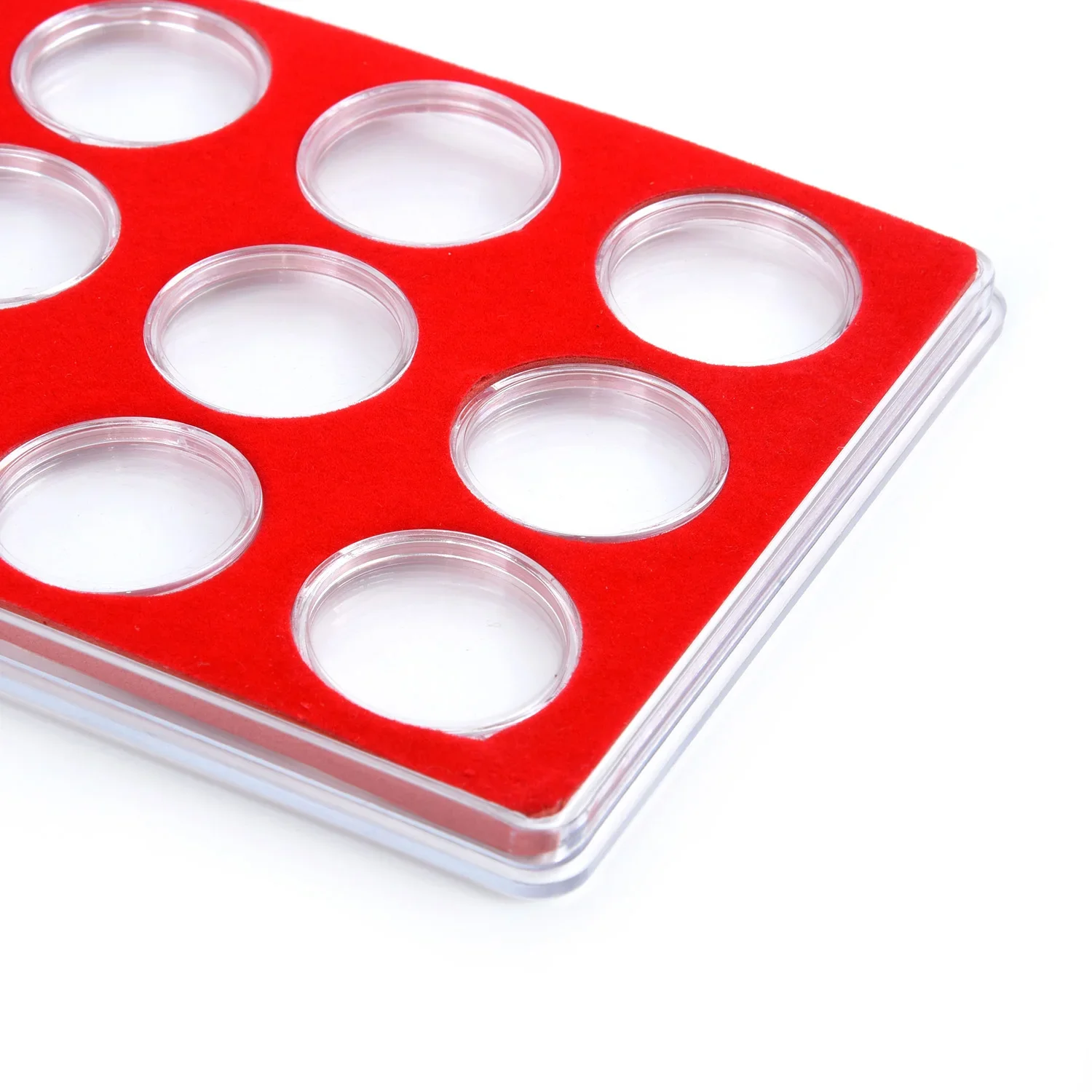 Caja de colección de monedas, contenedor organizador, cápsula redonda, Protector de álbum de dinero, almacenamiento, protección conmemorativa