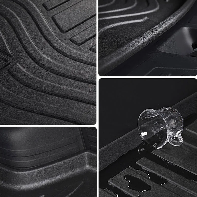 ل Volkswagen VW ID.4 ID4 2021 2022 2023 2024 وسادة صندوق السيارة مادة TPO مكون الحماية الداخلية #4