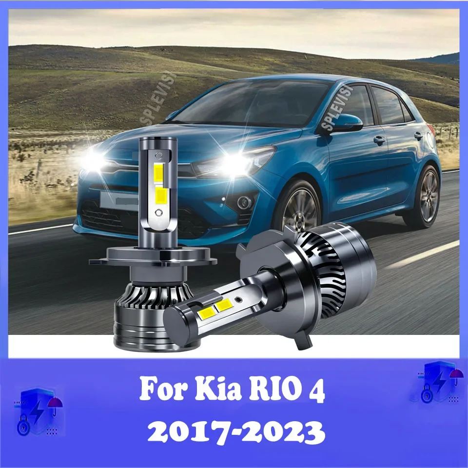 H4 9003 Led Headbulb Auto Lamp 12V Car Headlight Bulbs For Kia RIO 4 2017 2018 2019 2020 2021 2022 2023