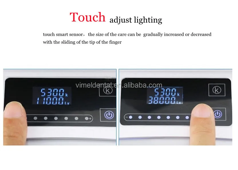 

Dental Lights 8 Cold Led Shadowless Aluminum Alloy 60,000LUX Illumination Sensitive Oral Lamp for Dental Chair Unit