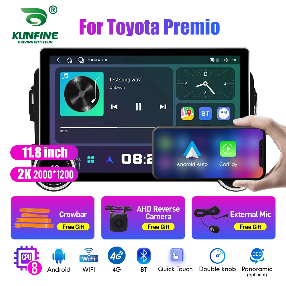 

11.8 Inch 2K Double Knobs 2 Din Car Radio For Honda Premio Car Radio DVD Multimedia Video Player Android Auto Carplay